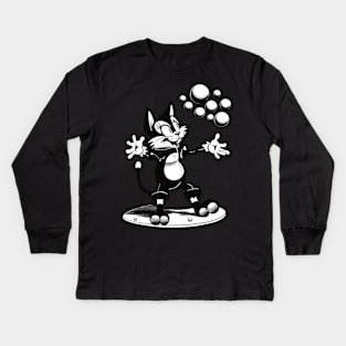 Felix The Cat Anniversary Kids Long Sleeve T-Shirt